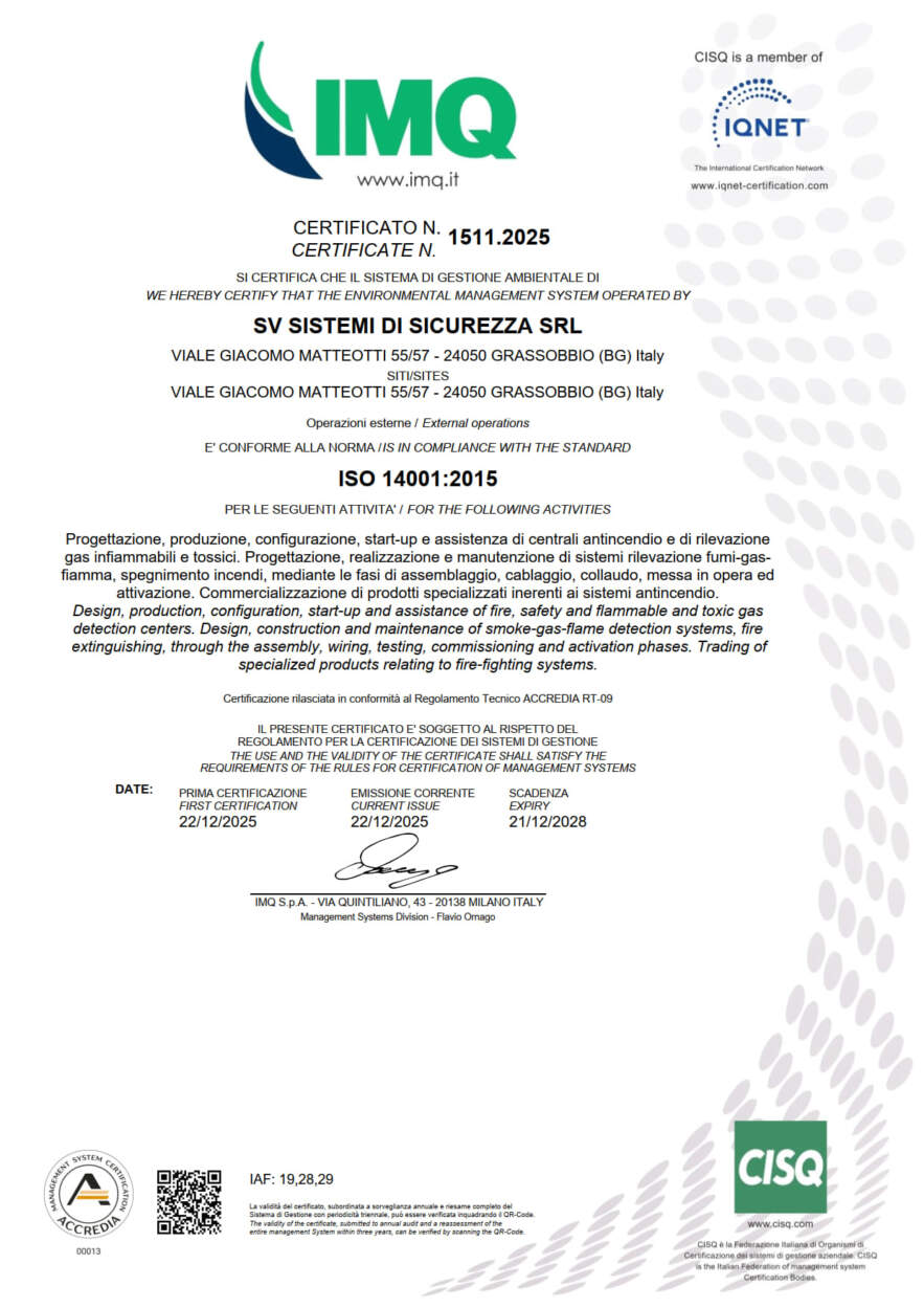 CERTIFICAZIONI ANTINCENDIO